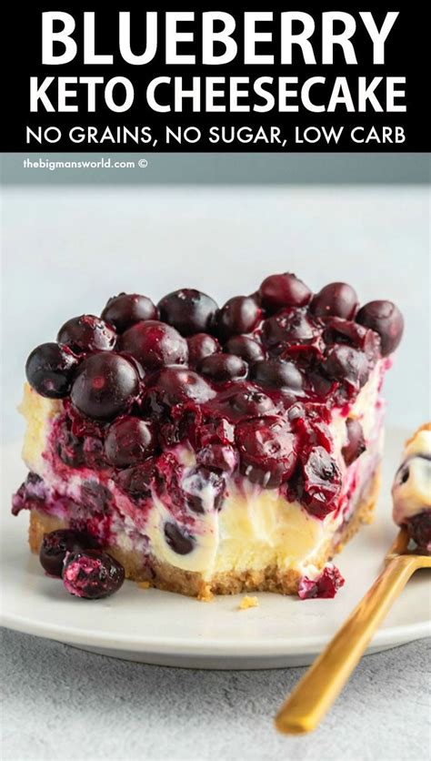 Keto Blueberry Cheesecake Just 2 Grams Carbs The Big Mans World ® Receita