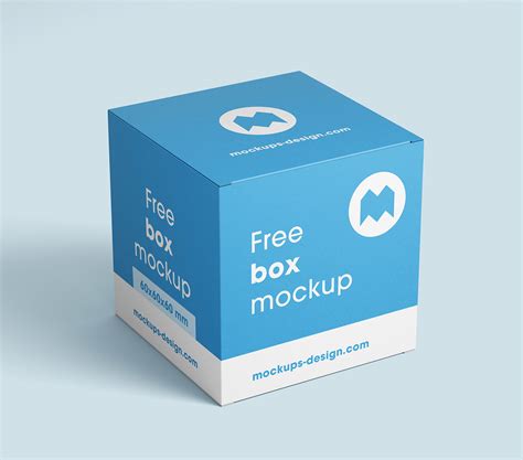 Free Box Mockup On Behance