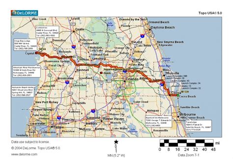 Cycling Routes Crossing Florida Florida Bicycle Trails Map