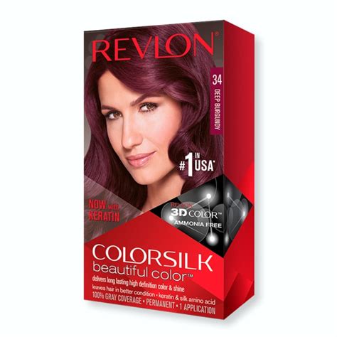 Revlon Colorsilk Hair Color 34 Deep Burgundy 1 Ea Pack Of 3