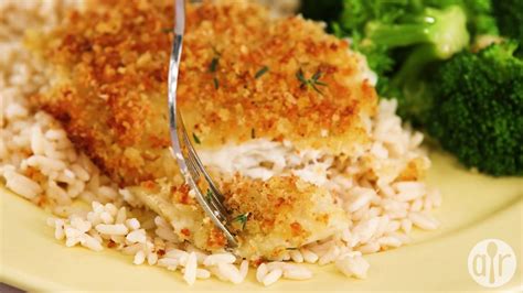 How To Make Baked Flounder With Panko And Parmesan Allrecipes Youtube