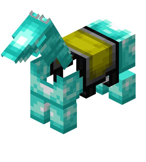 Minecraft Papercraft Horse With Diamond Armor Minecraft Clipart Png
