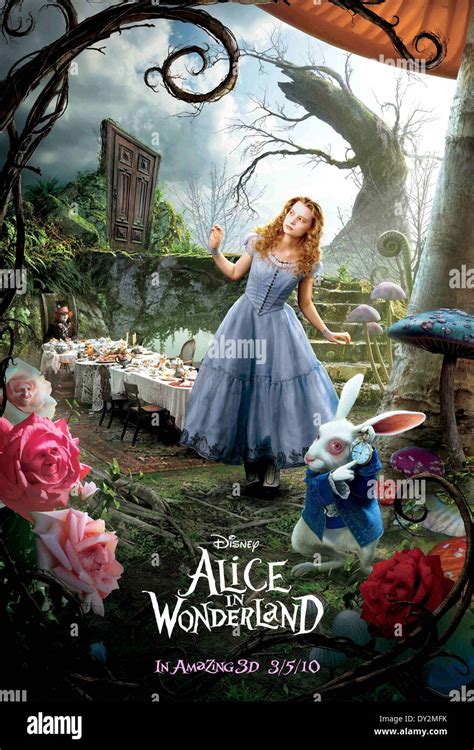 Alice In Wonderland Poster 2010 Mia Wasikowska Tim Burton Dir
