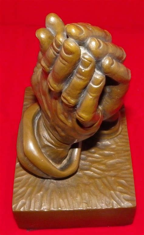 Albrecht Durers Betende Hande By Brower Praying Hands Chalkware 1960