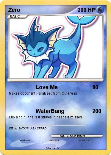 Pokémon Zero 638 638 Love Me My Pokemon Card