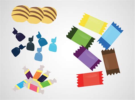 Piles Of Candy Vector Art And Graphics