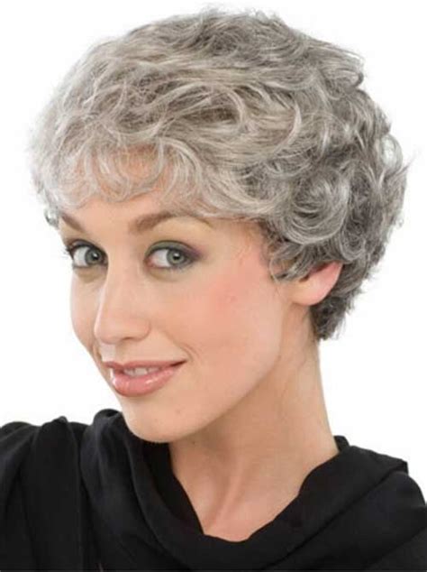 Curly Short Gray Hairstyles