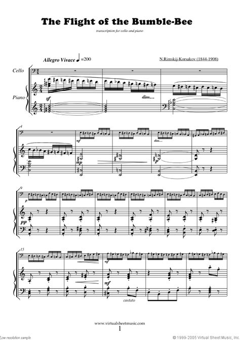 A violinist has broken the record for the fastest performance of the flight of the bumblebee. Rimsky-Korsakov - The Flight of the Bumblebee sheet music ...