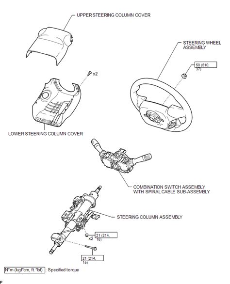 Toyota Tacoma Service Manual Components Steering Column