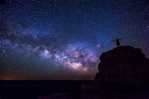 Grand Canyon Night Sky Night Sky And Milky Way At The North Rim Of