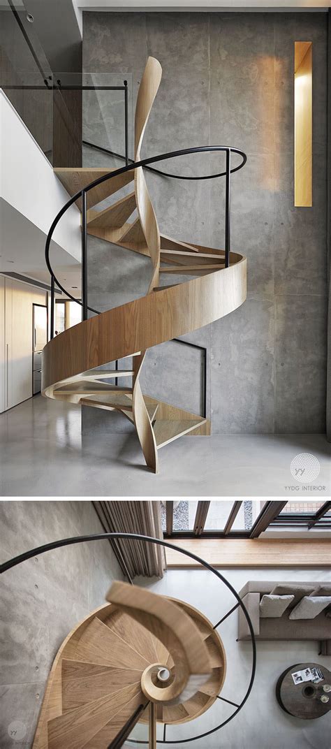 Contemporist 16 Modern Spiral Staircases Found In Homes Around The