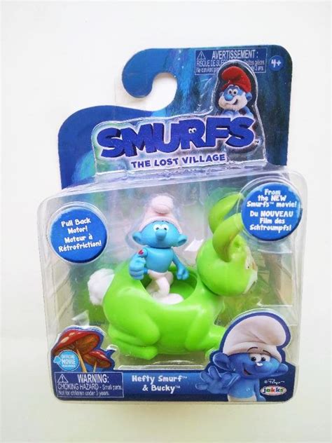 Smurfs The Lost Village 藍精靈 電影版 Smurfs Hefty On Bucky Figure 興趣及遊戲 玩具
