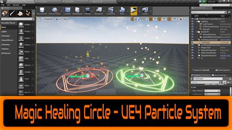 Magic Healing Circle Ue4 Particle System Tutorial Youtube