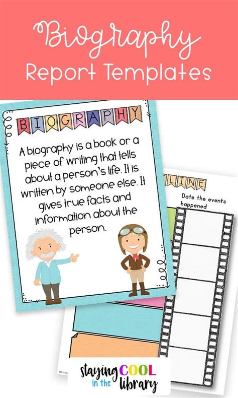 Biography Report Templates And Graphic Organizers Images