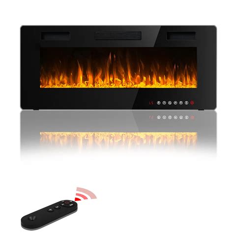 Buy Waleaf 42 Inch Ultra Thin Electric Fireplace Wall Ed And Recessed