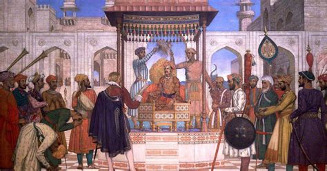 Mughal Emperor Jahangir Receives English Envoy Sir Thomas Roe 1616