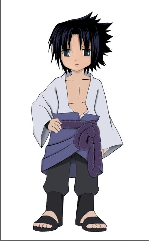 Uchiha Sasuke - Chibi Colored by TomasLacerda on DeviantArt