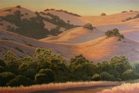 Golden Rolling Hills 24x36 California Northern California Landscape