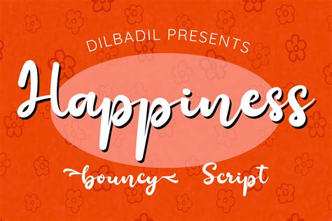 Happiness Font By Dilbadil · Creative Fabrica