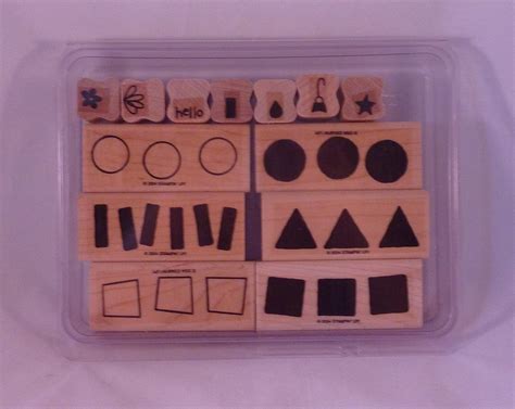 Amazon Com Stampin Up FUN WITH SHAPES Set Of Decorative Rubber Stamps Retired Arts