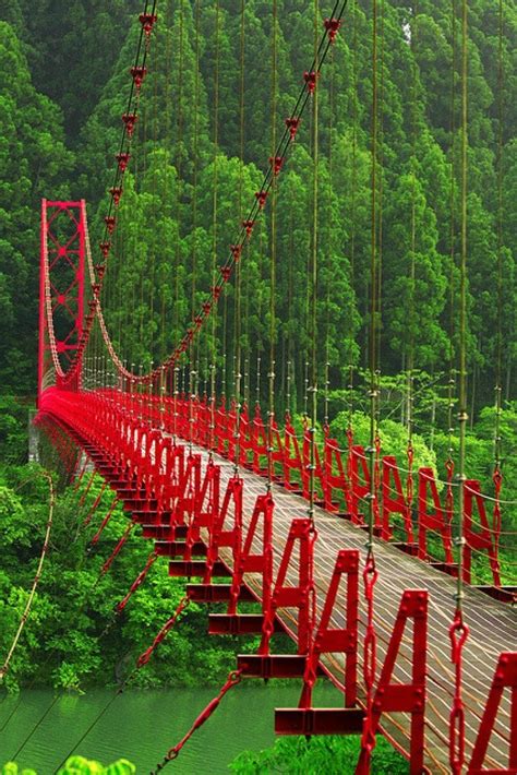 Red Suspension Bridge Rpics