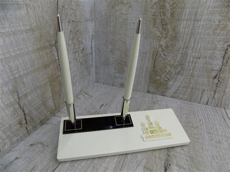 White Pen Holder Vintage Nib Holder Double Pen Stand Moscow Etsy