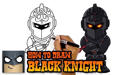 How To Draw Fortnite Black Knight Youtube