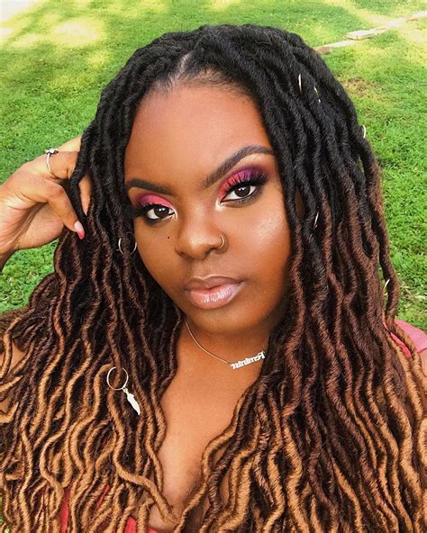 30 Curly Individual Faux Locs Fashion Style
