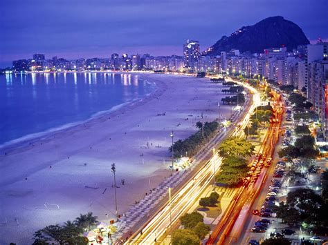 Rio De Janeiro Brazil Beach At Night Beaches In The World Brazil