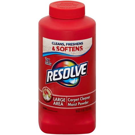 Resolve Carpet Cleaner Powder 18oz Bottle For Dirt And Stain Removal