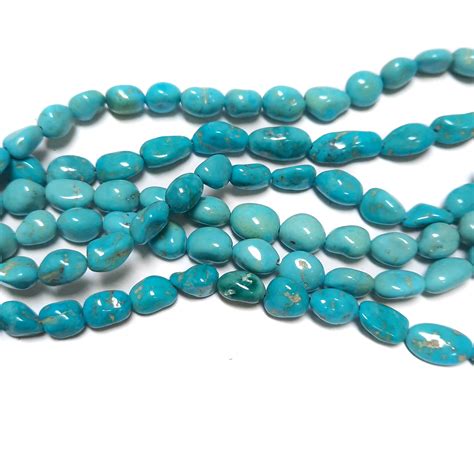 Sleeping Beauty Turquoise Nugget Beads Copper Canyon Lapidary