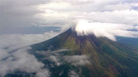 Mayon Volcano Aerial View Youtube