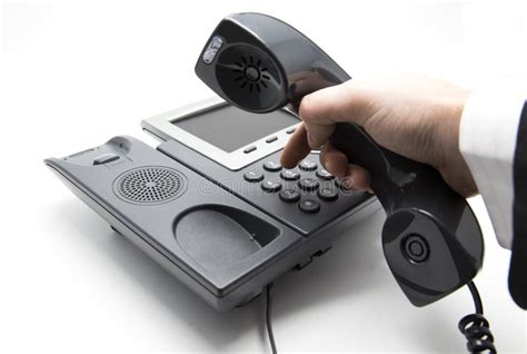 Dialing Ip Telephone Keypad Stock Photo Image Of Black