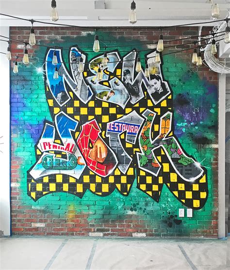 Nyc Graffiti Agency Expedia Office Mural Graffiti Usa