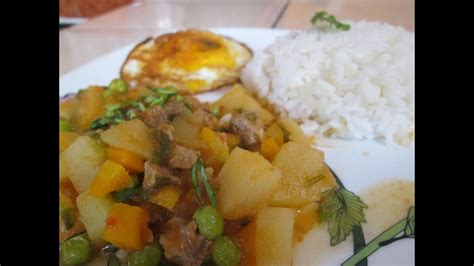 Receta Picadillo De Carne O Matasquita Comida Peruana Youtube