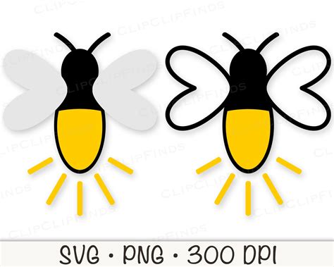 Firefly Svg Firefly Png Firefly Clipart Instant Digital Etsy Uk