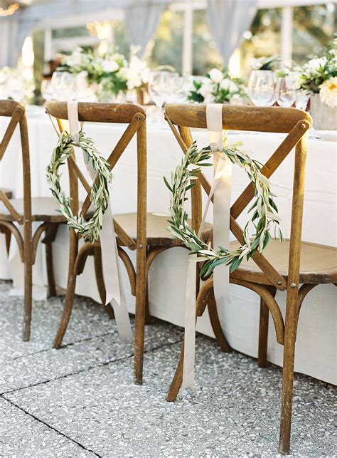 Black Tie Lowcountry Wedding Charleston Wedding Chair Decorations