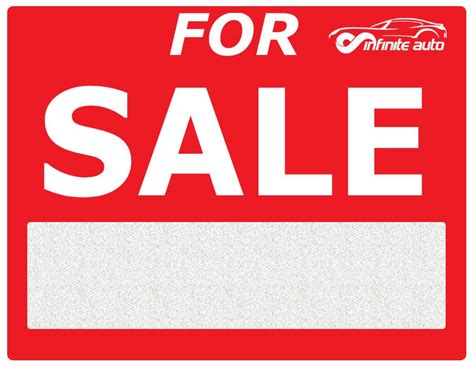Printable For Sale Signs For Cars