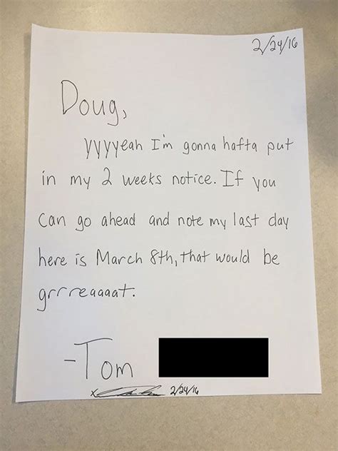 people  quit  jobs  style resignation letters funny