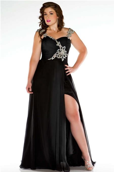 Black Plus Size Prom Dresses