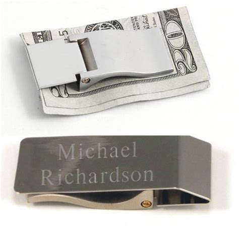 Get free personalization and free shipping on all personalized gifts, custom engraved gifts, and more at things engraved. Engraved Silver Plate Curved Money Clip | ForAllGifts