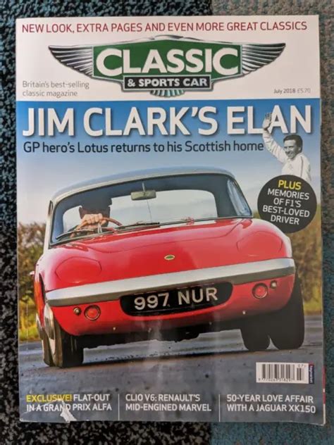 Classic And Sportscar Magazine Juillet 2018 Vol37 No4 Elan Renault Clio