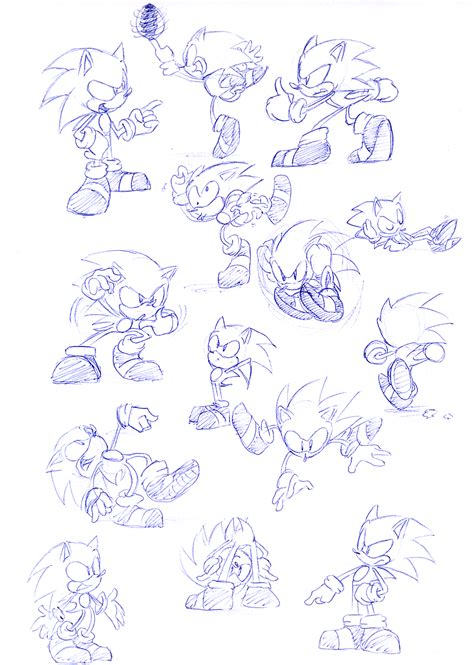Sonic Poses By Faezza On Deviantart