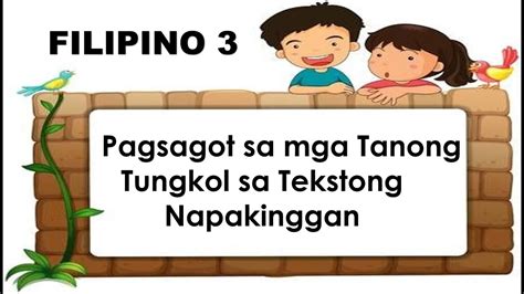 Quarter 1 Filipino 8 Week 3 Bugtong Salawikain At Sawikain Kisah Sekolah