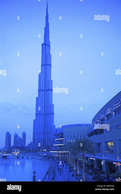 Middle East United Arab Emirates Dubai The Burj Khalifa Worlds