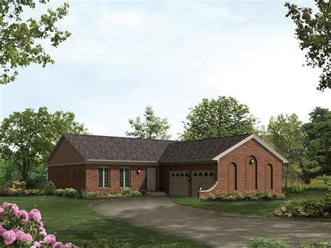 Floor plan the floor plan of a ranch is ideal for family time and entertaining. Monteray Ranch Home Plan 001D-0071 | House Plans and More