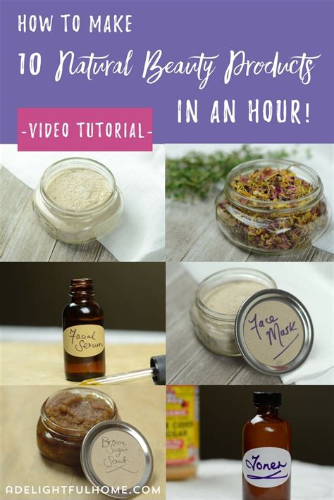 Make 10 Natural Diy Beauty Products In An Hour