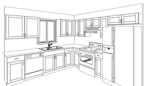 Find & download free graphic resources for kitchen sketch. free 3d design - Kitchen Prefab cabinets,RTA kitchen ...