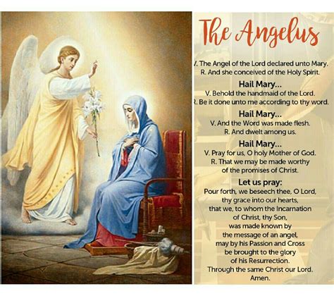 The Angelus Reminds Us Of The Pray The Holy Rosary Daily