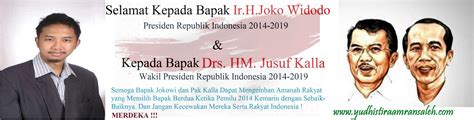 Presiden dan Wakil Presiden Republik Indonesia yang Baru | Pemikiran